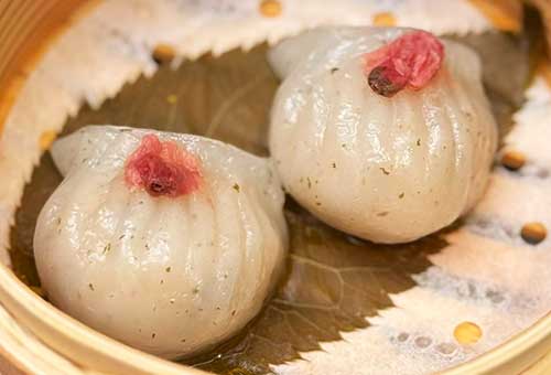 和キャビアを使った料理　Japanese dishes with caviar